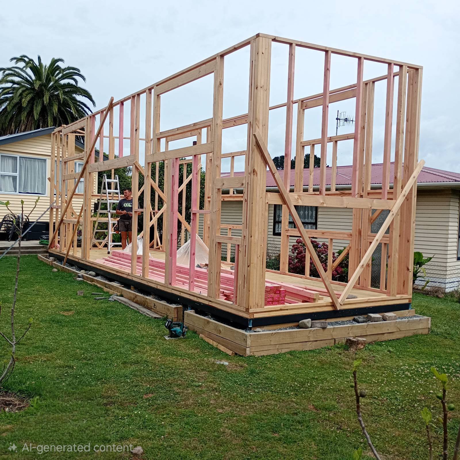 Timber framing stage
