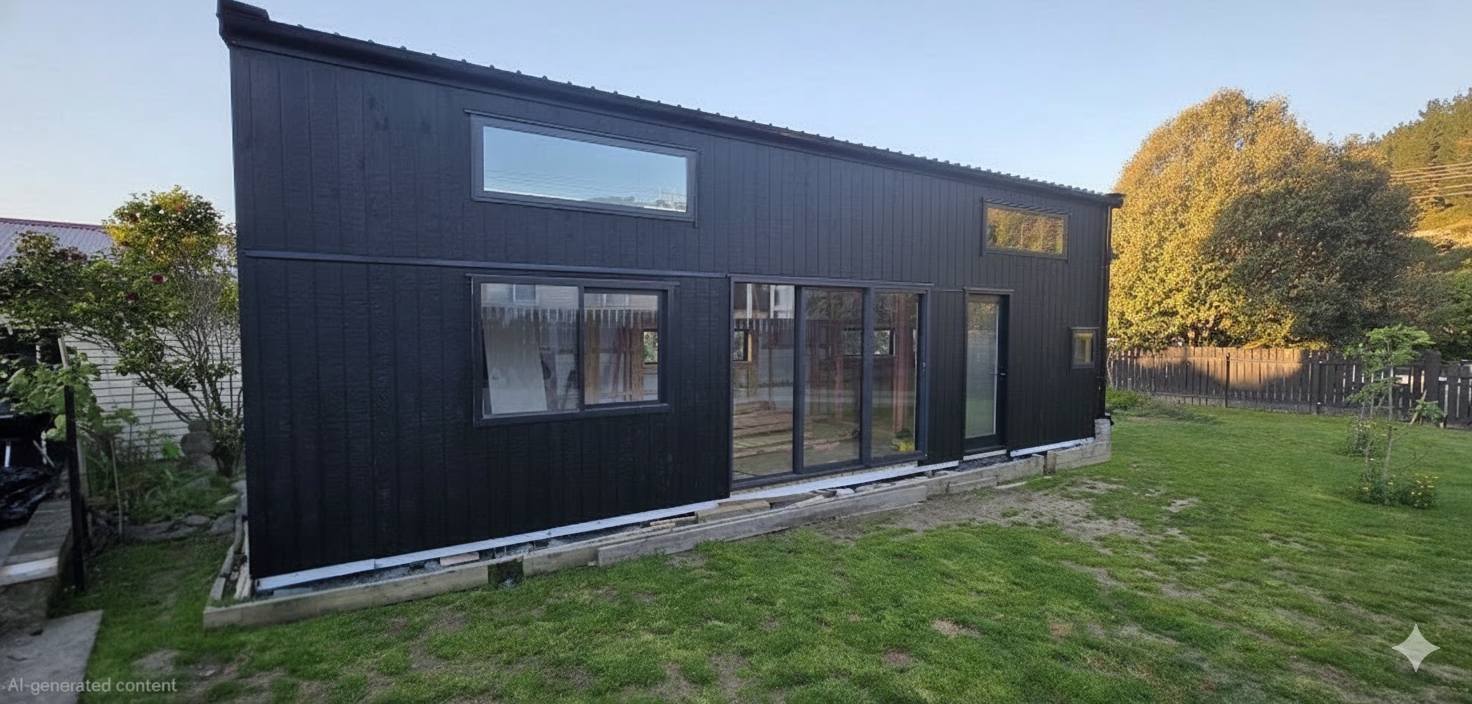 Completed tiny home exterior